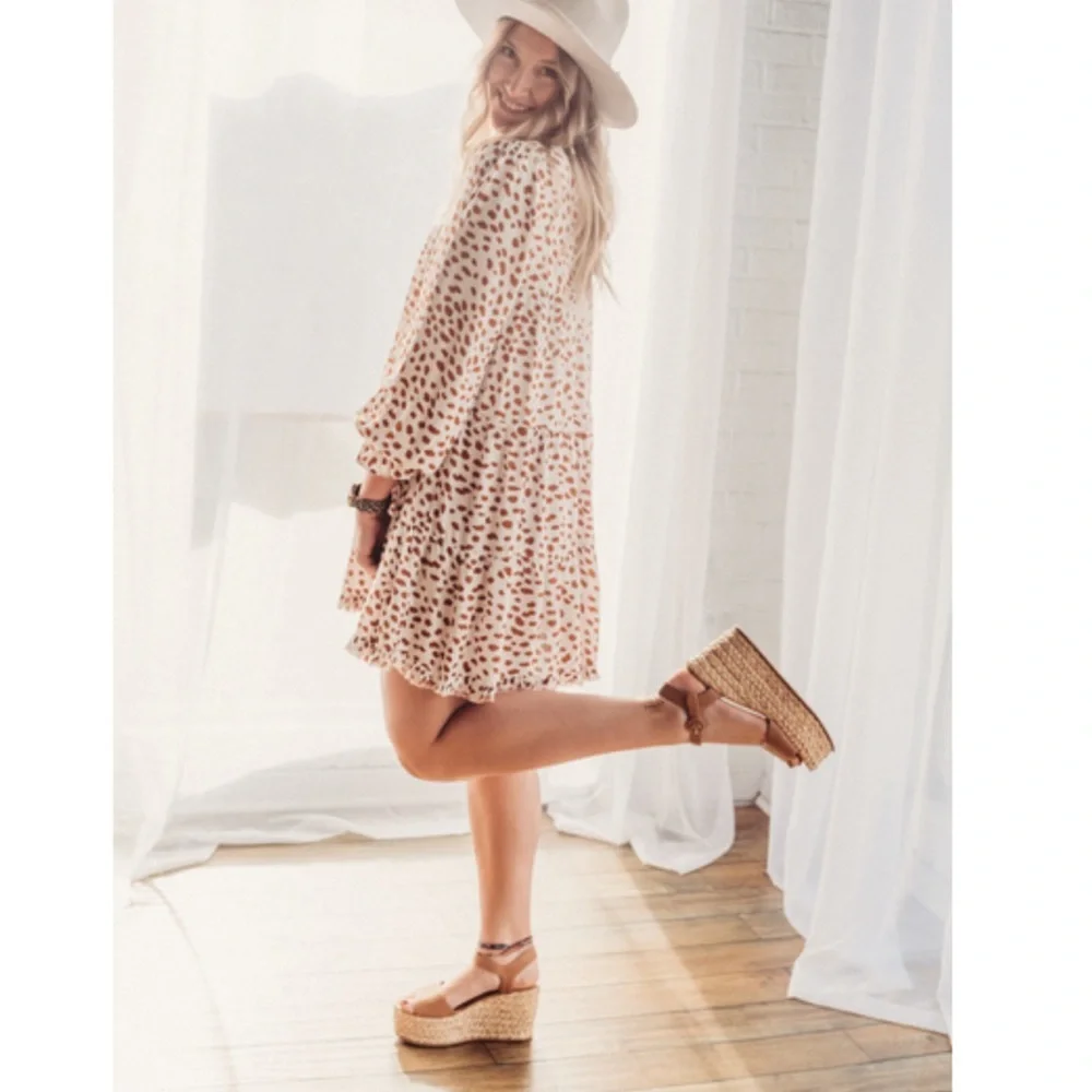 Dolce Vita Platform Leather Espadrille Sandals